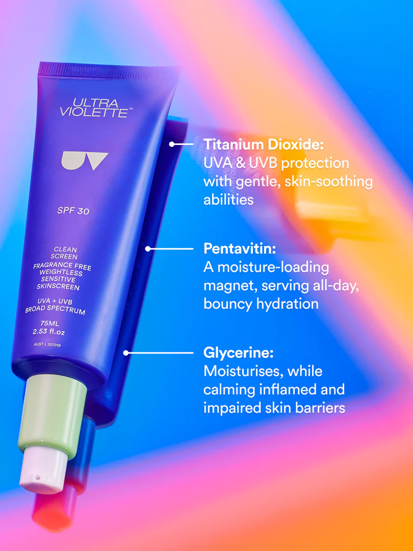 Clean Screen SPF 30 Fragrance Free Gel SKINSCREEN™ 75ml - Image 4