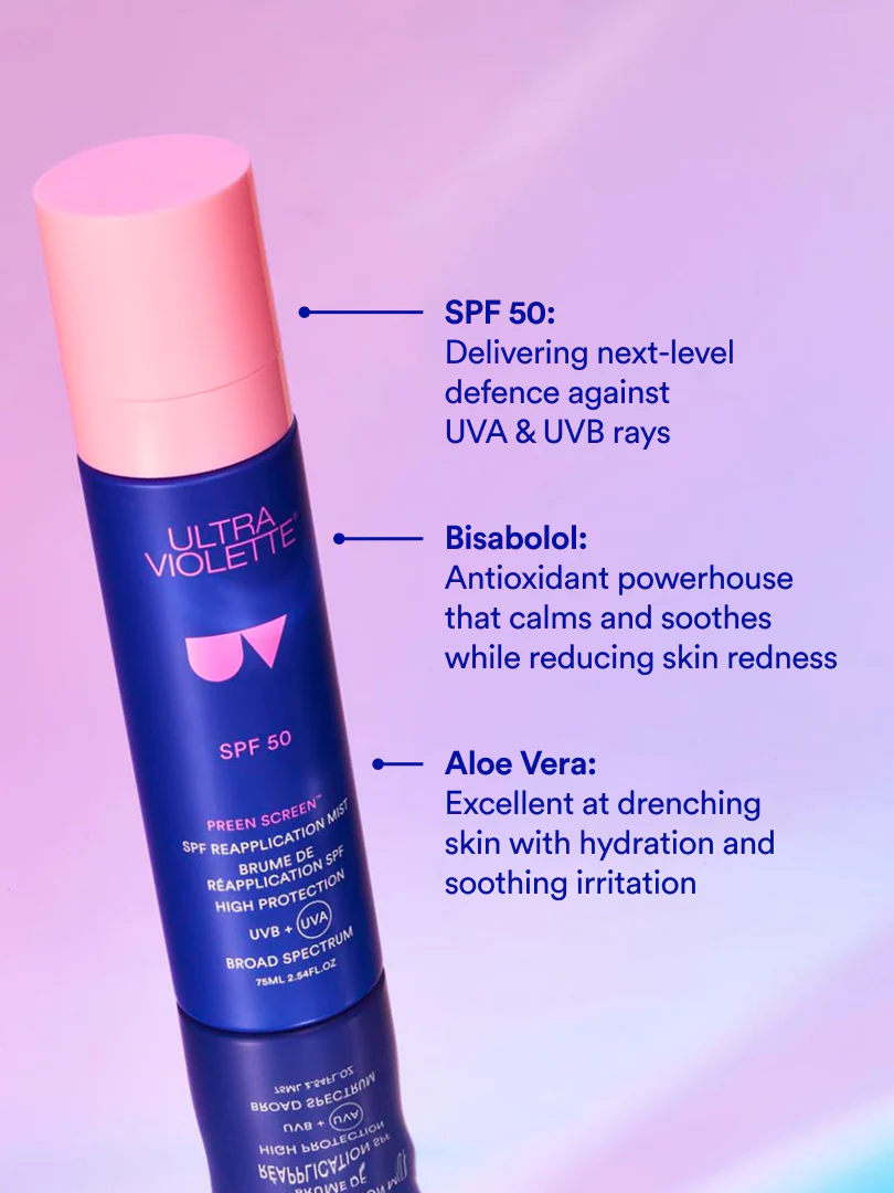 Preen Screen™ SPF 50 Reapplication Mist 75ml - Image 4