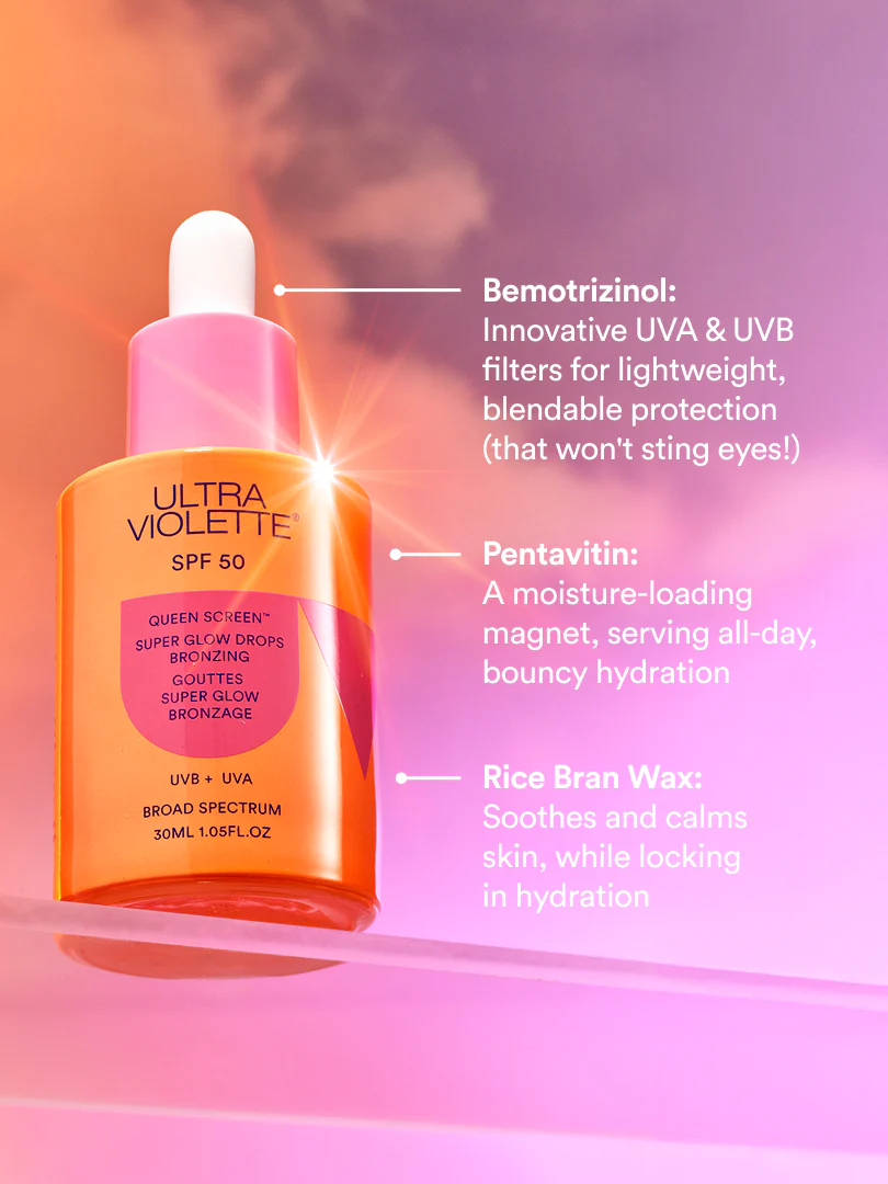 Queen Screen SPF 50 Super Glow Drops - Bronzing - Image 4