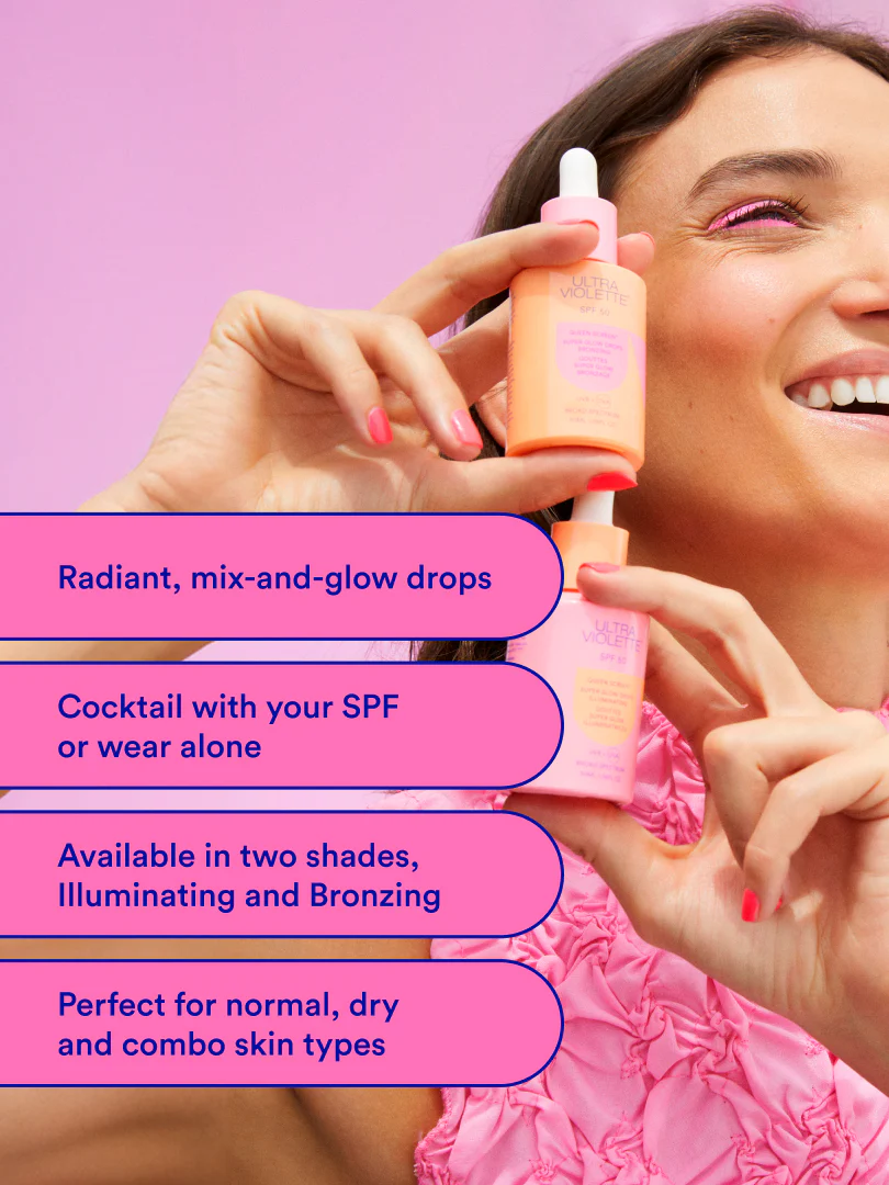 Queen Screen SPF 50 Super Glow Drops - Bronzing - Image 3