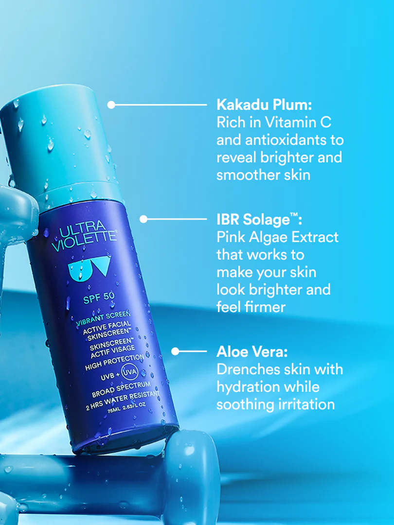 Vibrant Screen™ SPF 50 Active Facial SKINSCREEN™ - Image 4